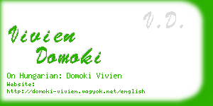 vivien domoki business card